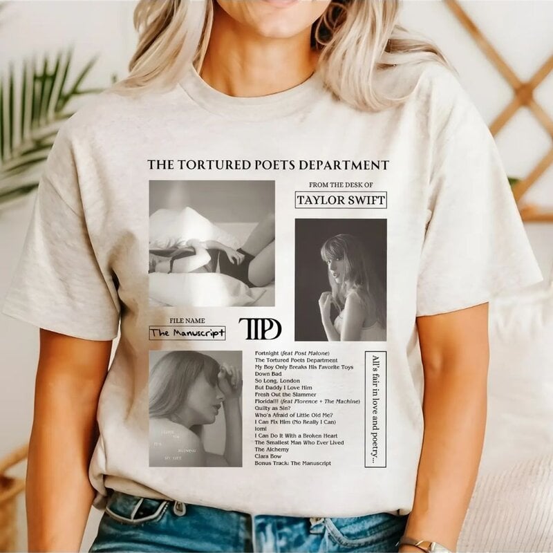 Willow Poppy Taylor Swift Tortured Poets Department Graphic Tee