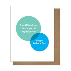 Pretty Alright Goods Fifty Percent Dad Father's Day Card