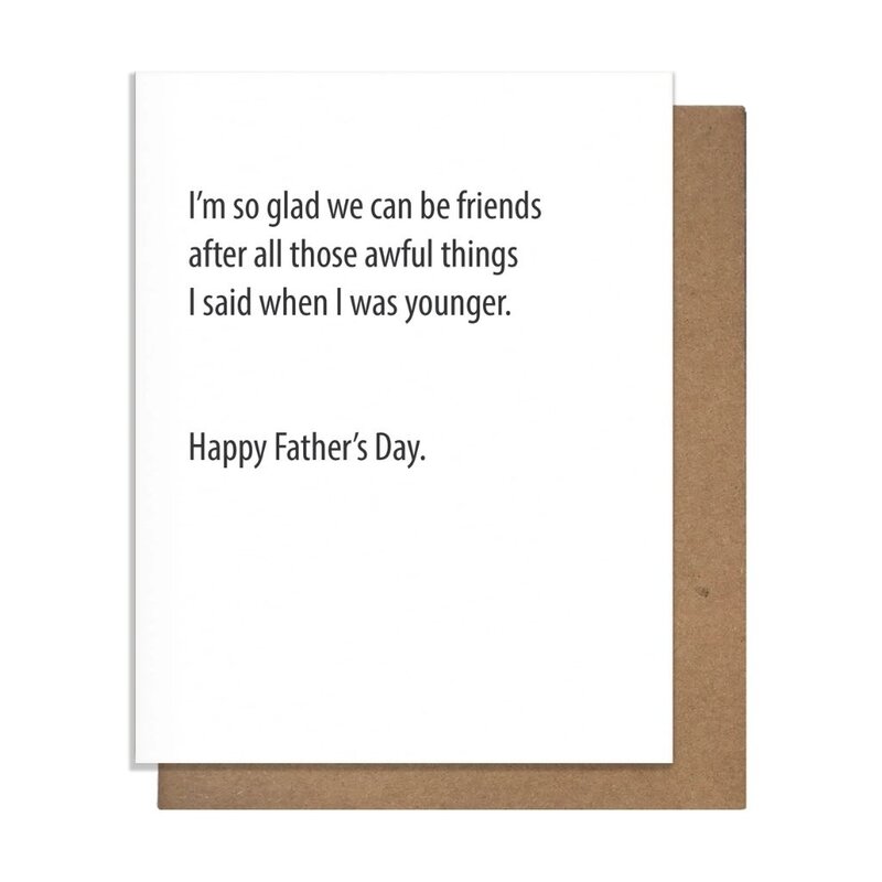 Pretty Alright Goods Dad Friends Father's Day Card