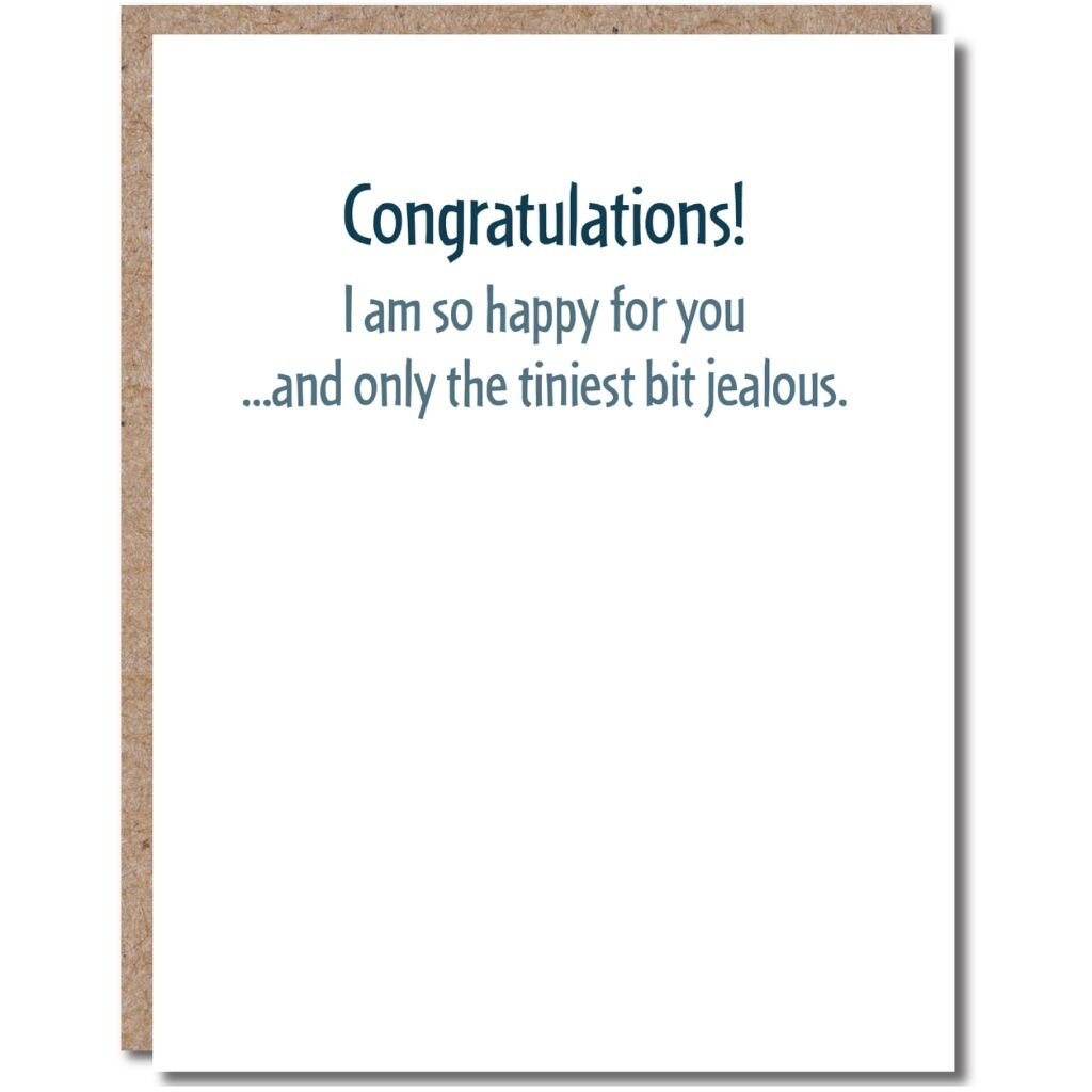 Modern Wit CG003 Congrats Happy/Jealous For You Card