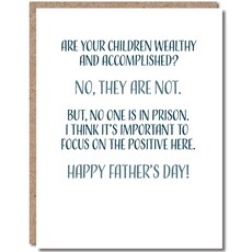 Modern Wit FD005 Focus On The Positive Father's Day Card