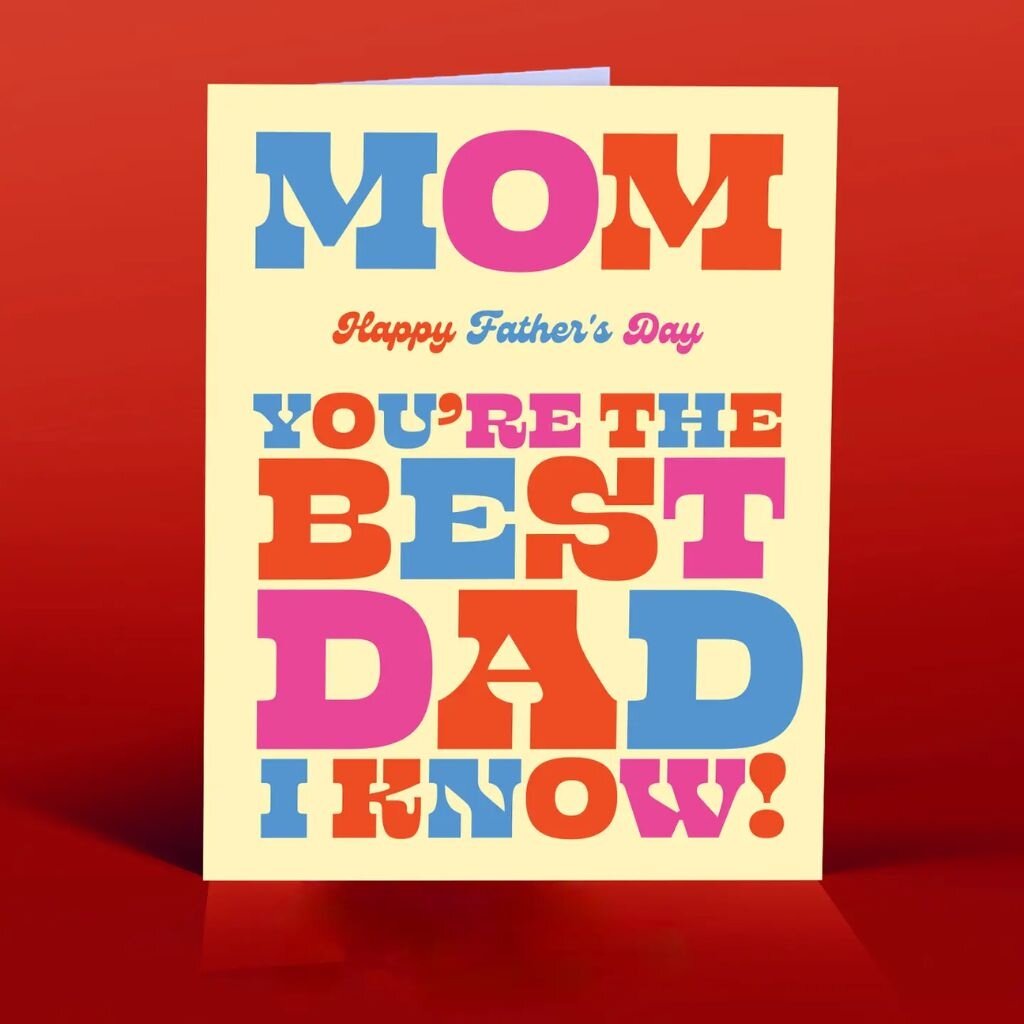 Offensive & Delightful DD23 Mom Is the Best Dad Card