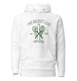 Peepa's Racquet Club White Unisex Hoodie