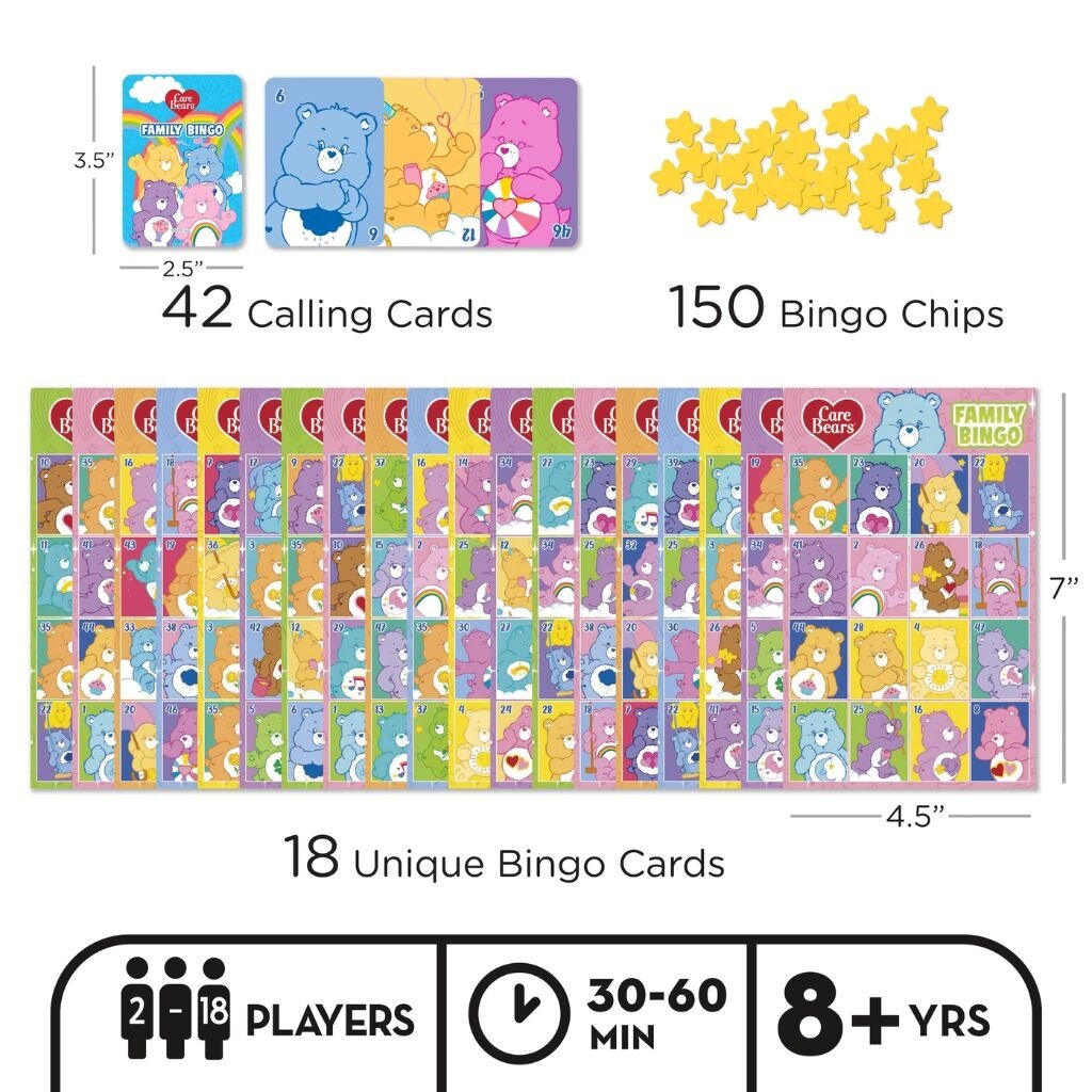 NMR Care Bears Family bingo game