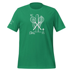 Peepa's Racquet Club 2.0 Green Unisexy Graphic Tee