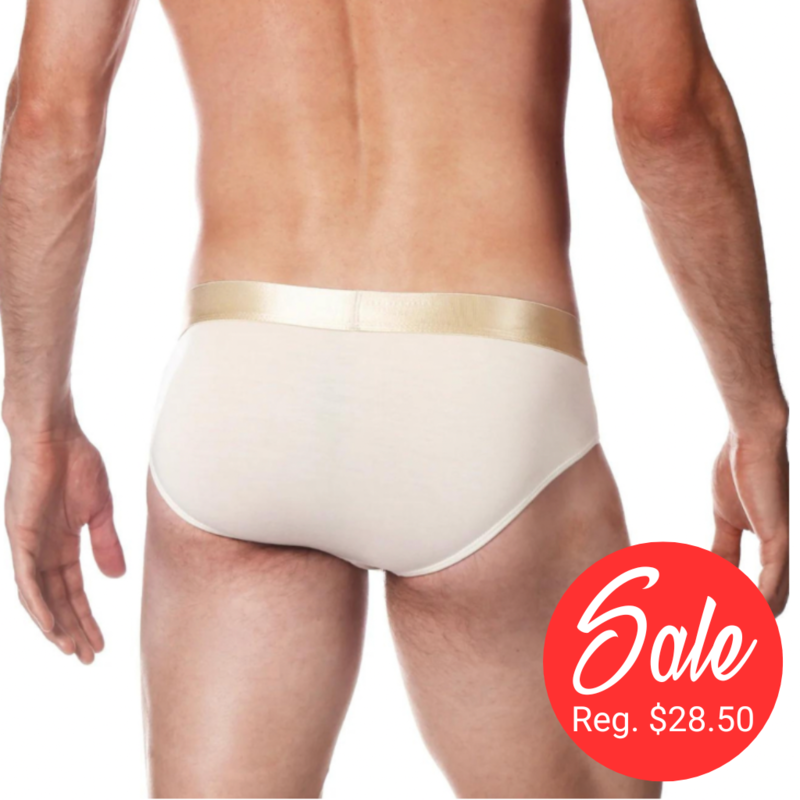Parke & Ronen Solid Low Rise Brief (Eggshell)