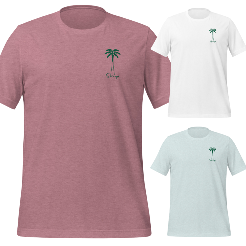 Peepa's Graphic Palm Springs Embroidery Unisexy Tee