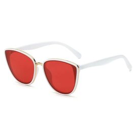 Peepa's Accessories Robyn Cat Eye Sunglasses (Red/White)