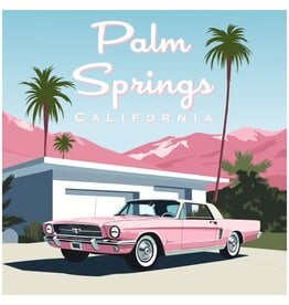 Deven & Ned Palm Springs Pink Car Sticker