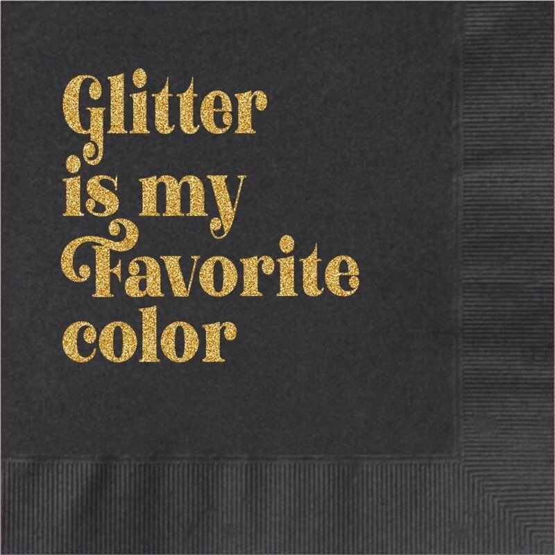 Mod Lounge Paper Co. Glitter Is My Favorite Color Napkins