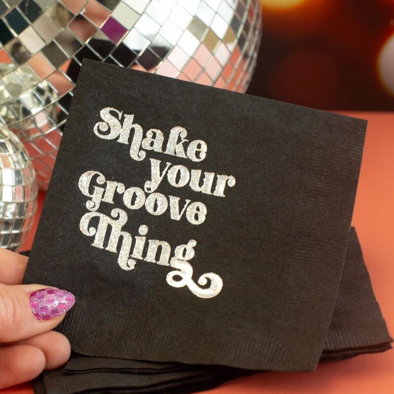 Mod Lounge Paper Co. Shake Your Groove Thing Napkins