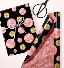 Mod Lounge Paper Co. Disco Ball Double Sided Gift Wrap