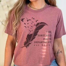 Par.tees by Party On! Tortured Poets Feather Tee