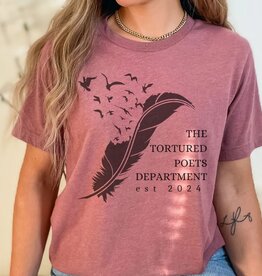 Par.tees by Party On! Tortured Poets Feather Tee