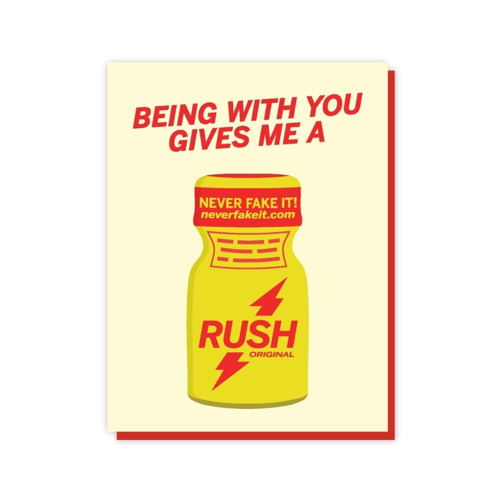 The Little Gay Shop Being with You Gives Me A Rush Card