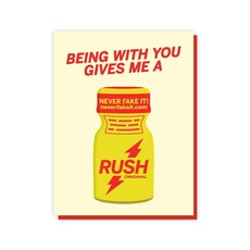 The Little Gay Shop Being with You Gives Me A Rush Card