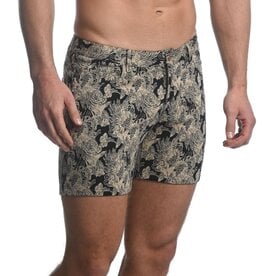 ST33LE Navy/Beige Mythical Birds 5" Inseam Jacquard Short ST-1932-41-LX