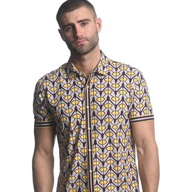 ST33LE Lavender/Gold Chevron SS Performance Shirt ST-26002