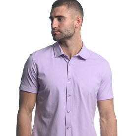 ST33LE Lavender Solid Stretch Jersey Knit SS Shirt ST-963