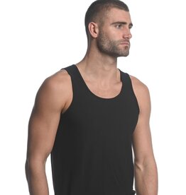 ST33LE BlackTextured Stretch Mesh Performance Singlet ST-279