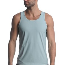 ST33LE (Steele) Blue Haze Textured Stretch Mesh Performance Singlet ST-279