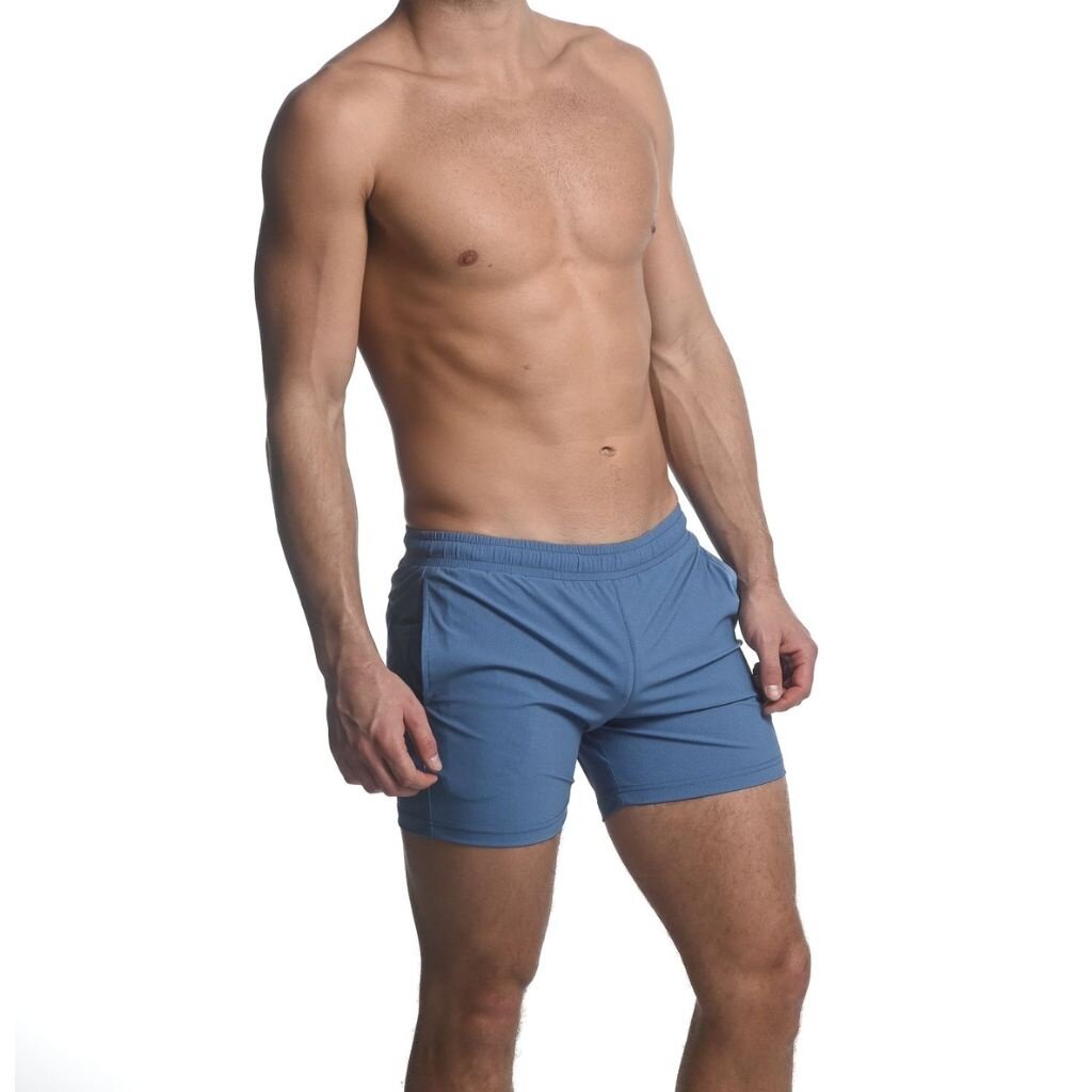 ST33LE Glacier Blue Textured Stretch Performance Shorts ST-1466-79