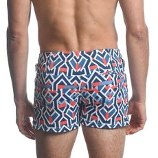 Postmarc Printed Swim Shorts W/ Mesh Lining