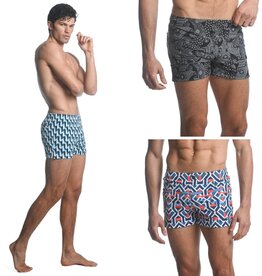 Postmarc Printed Swim Shorts W/ Mesh Lining