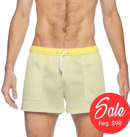 Parke & Ronen Lemon Merengue Steadfast Mesh Short