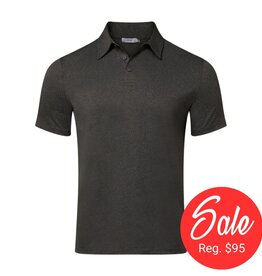 Onia Everyday Polo - Dark Heather Gray