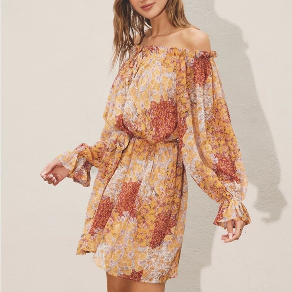 Dress Forum Flower Haze Voluminous Mini Dress