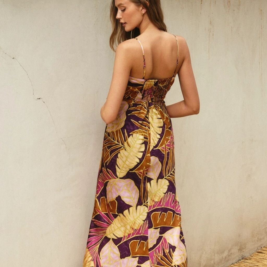 Dress Forum Tropic Royale Tie Front Maxi Dress