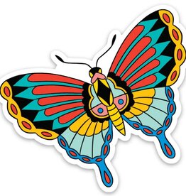 The Found Butterfly Tattoo Art Sticker