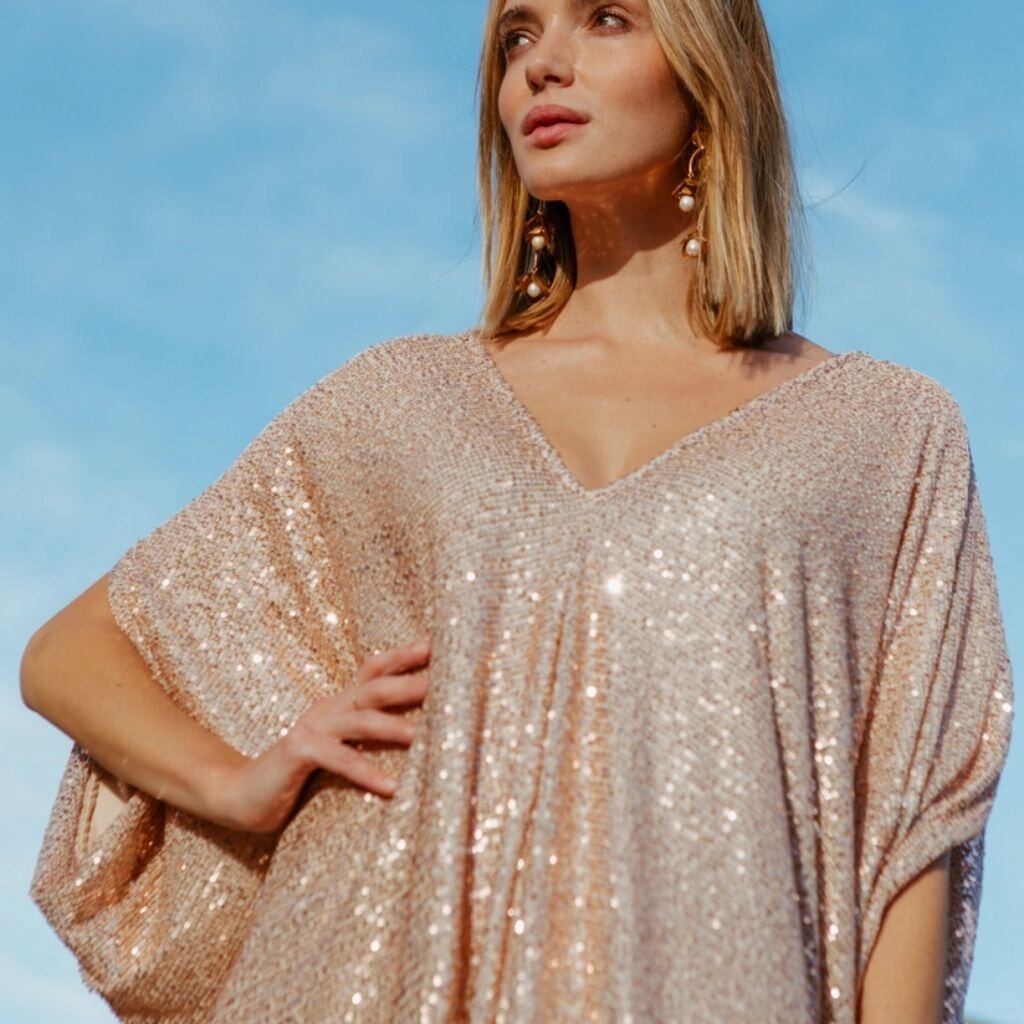 Jennafer Grace Disco Rose Caftan