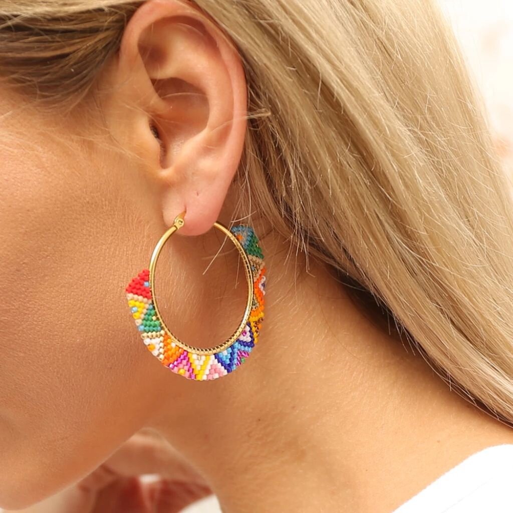 Peepa's Accessories Native Hoop Earrings