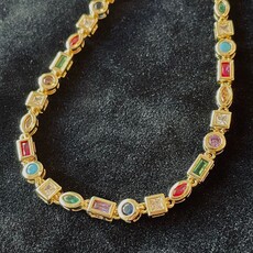 Peepa's Accessories Cubic Zirconia Multi Color Bracelet