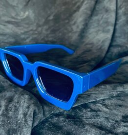 Peepa's Accessories Blue Retro Square Sunglasses