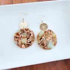 Spiffy & Splendid Seafoam & Rust Zoey Earrings