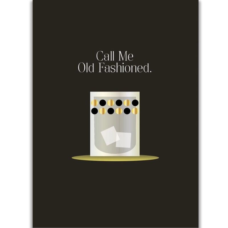 Mod Lounge Paper Co. Call Me Old Fashioned Greeting Card