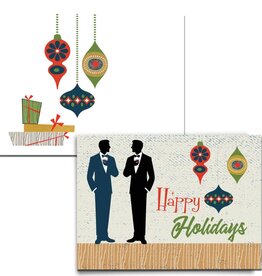 Mod Lounge Paper Co. Swanky Males Mid Century Retro Holiday Cards Boxed Set