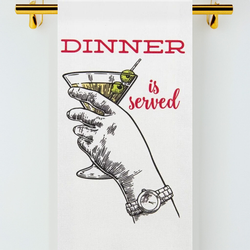 Bad Grandma Dinner is served tea towel