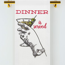Bad Grandma Dinner is served tea towel