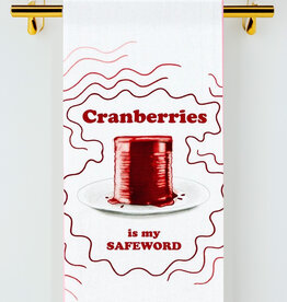 Bad Grandma FALL Cranberries Are My Safe Word Tea Towel