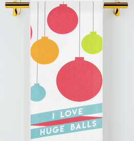 Bad Grandma HL I love huge balls teal towel
