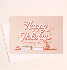 Sunshine Studios Happy Holidays Sunny San Diego Card