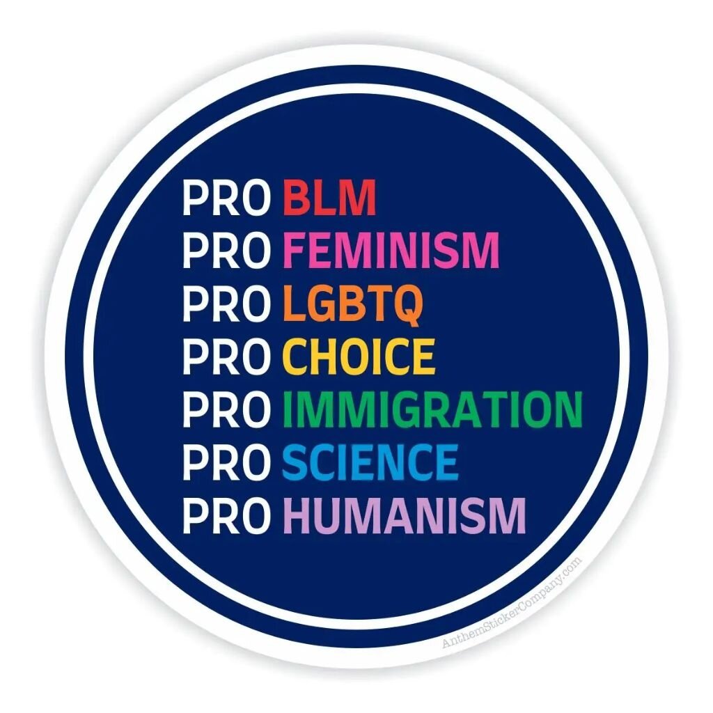 Anthem Sticker co Pro Social Justice Sticker