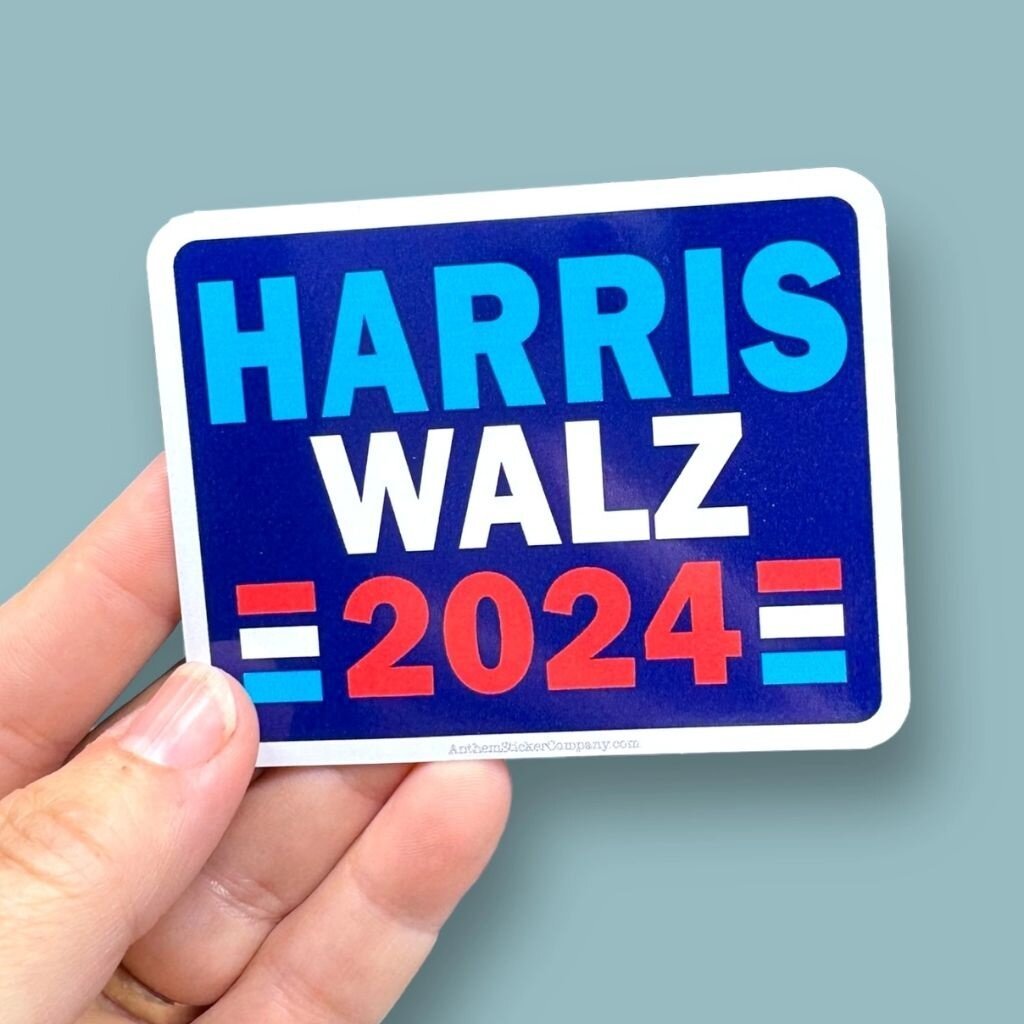 Anthem Sticker co Harris Walz 2024 Rectangle Sticker