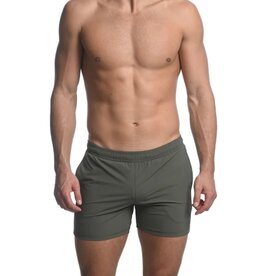 ST33LE Olive Textured Stretch Performance Shorts ST-1466-79