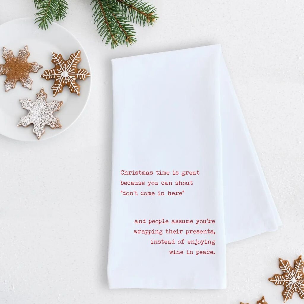 DEV D + CO Don't Come In Here Tea Towel