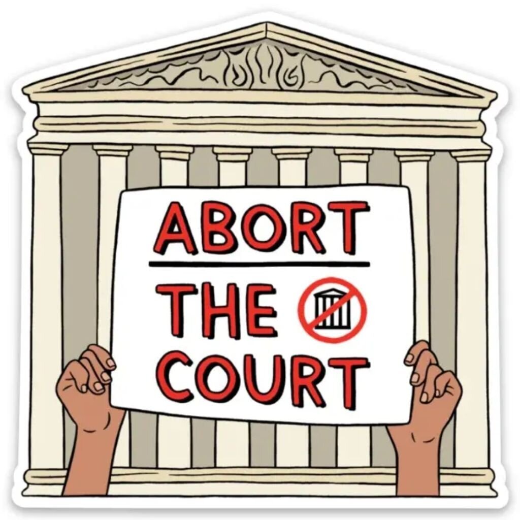 The Found Abort The Court Sticker